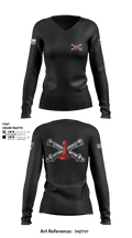 DET 1 HHB 1-258 FA 53026812 Women's Long Sleeve V-neck Shirt - 6
