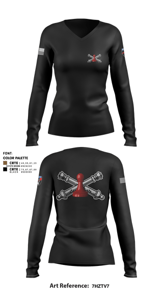 Women's Long Sleeve Vneck Shirt, , National Guard, Teamtime, Team time, sublimation, custom sports apparel, team uniforms, spirit wear, spiritwear, sports uniforms, custom shirts, team store, custom team store, fundraiser sports, apparel fundraiser