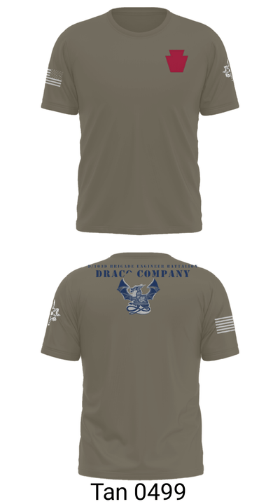 D Co 103rd BEB 81673350 Short Sleeve Performance Shirt - 35