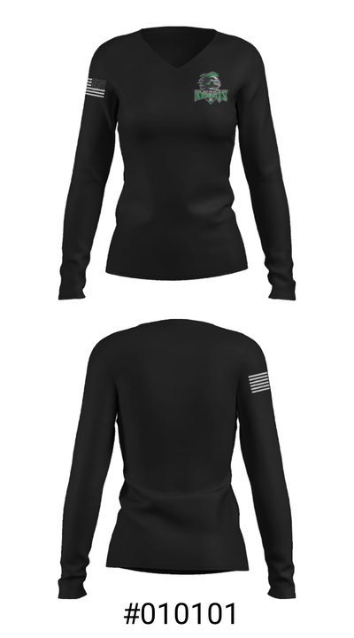 East Valley Wrestling 78019840 Women's Long Sleeve V-neck Shirt - 20