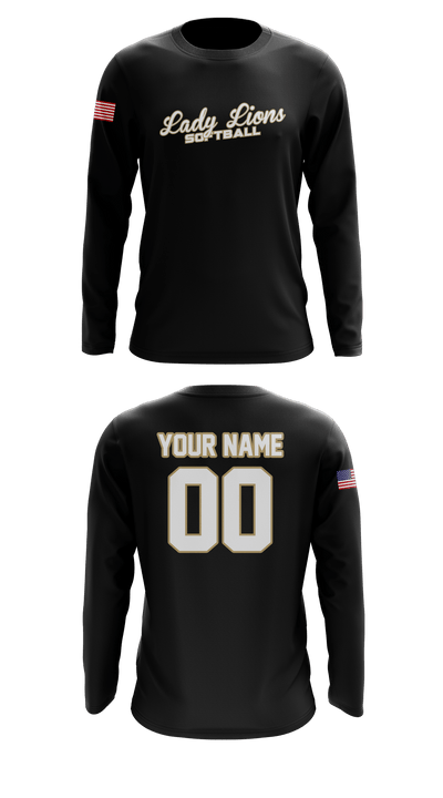 Veritas Christian Academy Softball 71166479 Long Sleeve Performance Shirt - 1