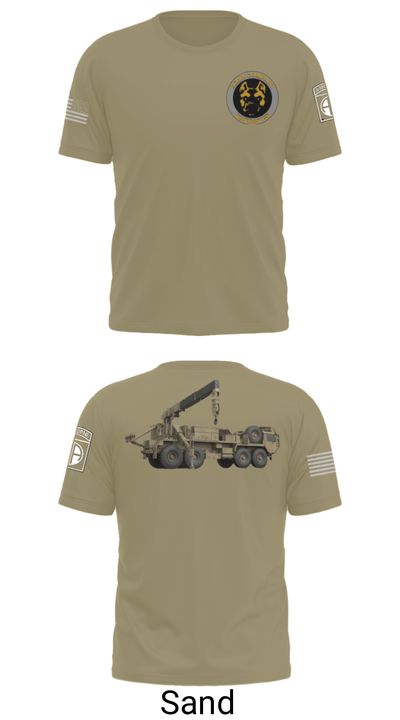 E Co, 3 82 GSAB, 82 CAB 2036621 Short Sleeve Performance Shirt - 36