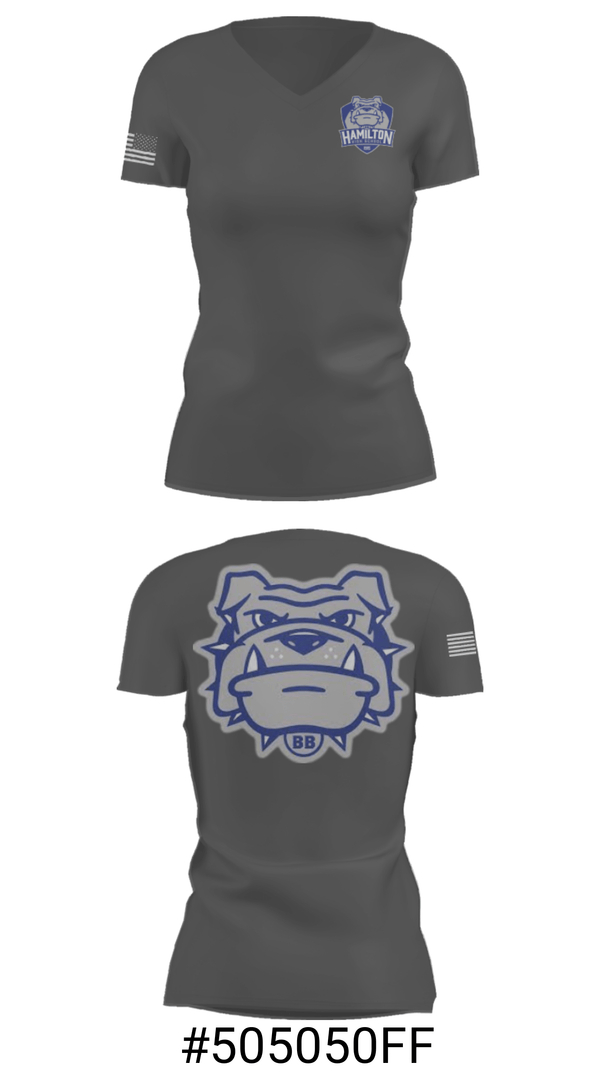 Women's Short Sleeve Vneck Shirt, Hamilton High School Soccer, Men's Soccer, Teamtime, Team time, sublimation, custom sports apparel, team uniforms, spirit wear, spiritwear, sports uniforms, custom shirts, team store, custom team store, fundraiser sports, apparel fundraiser