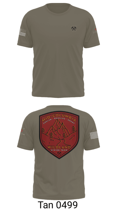 Mid-Columbia Strike Team 42848271 Short Sleeve Performance Shirt - 34
