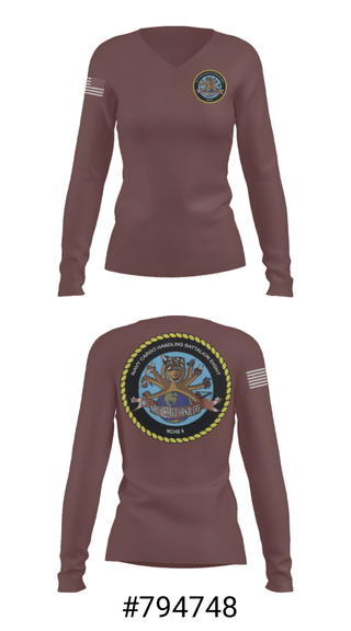 Women's Long Sleeve Vneck Shirt, , Navy, Teamtime, Team time, sublimation, custom sports apparel, team uniforms, spirit wear, spiritwear, sports uniforms, custom shirts, team store, custom team store, fundraiser sports, apparel fundraiser