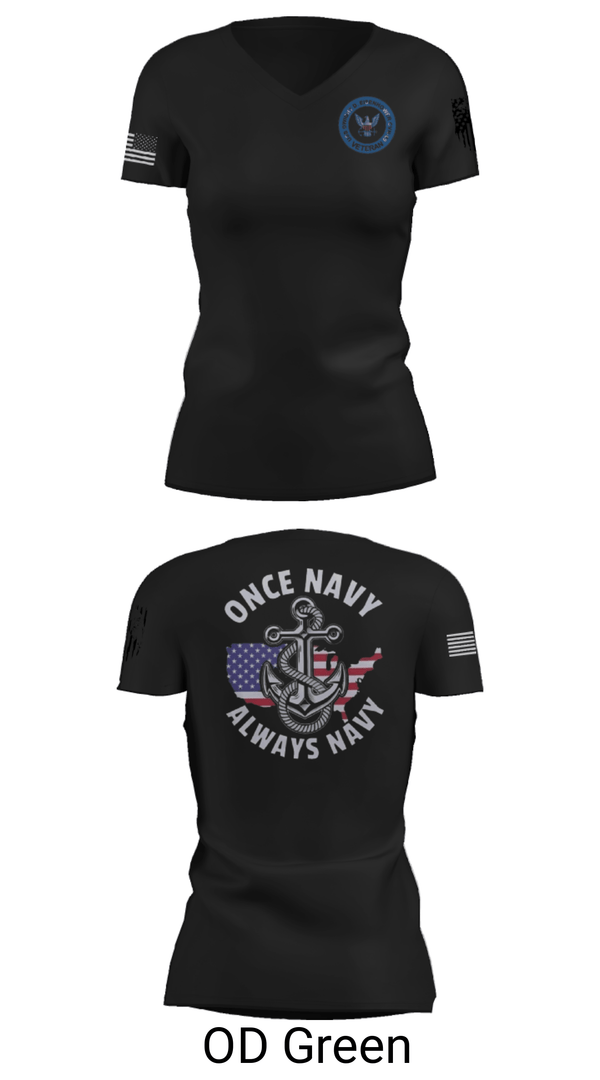 Women's Short Sleeve Vneck Shirt, , Navy, Teamtime, Team time, sublimation, custom sports apparel, team uniforms, spirit wear, spiritwear, sports uniforms, custom shirts, team store, custom team store, fundraiser sports, apparel fundraiser