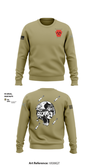 Crew Neck Sweatshirt, , National Guard, Teamtime, Team time, sublimation, custom sports apparel, team uniforms, spirit wear, spiritwear, sports uniforms, custom shirts, team store, custom team store, fundraiser sports, apparel fundraiser