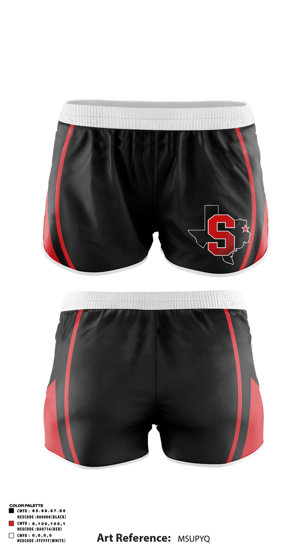 Track Shorts, Shelbyville High School Basketball, Women's Basketball, Teamtime, Team time, sublimation, custom sports apparel, team uniforms, spirit wear, spiritwear, sports uniforms, custom shirts, team store, custom team store, fundraiser sports, apparel fundraiser