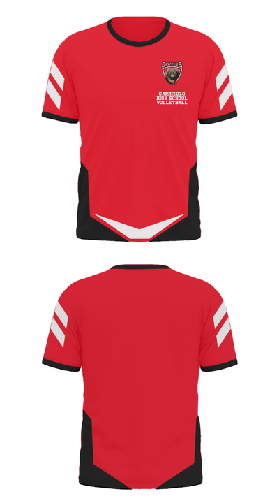 Carrizozo High School Volleyball 61072858 Short Sleeve Performance Polo - 14