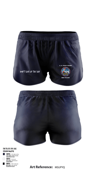 Women's Shorts, MSU Toledo, Coast Guard, Teamtime, Team time, sublimation, custom sports apparel, team uniforms, spirit wear, spiritwear, sports uniforms, custom shirts, team store, custom team store, fundraiser sports, apparel fundraiser
