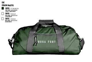 Duffle Bag, Rosa Fort High School, Spirit Store, Teamtime, Team time, sublimation, custom sports apparel, team uniforms, spirit wear, spiritwear, sports uniforms, custom shirts, team store, custom team store, fundraiser sports, apparel fundraiser