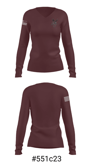 Women's Long Sleeve Vneck Shirt, Chattanooga Valley Middle School Basketball, Men's Basketball, Teamtime, Team time, sublimation, custom sports apparel, team uniforms, spirit wear, spiritwear, sports uniforms, custom shirts, team store, custom team store, fundraiser sports, apparel fundraiser