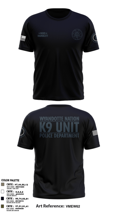 K9 Unit 27578074 Short Sleeve Performance Shirt - 12