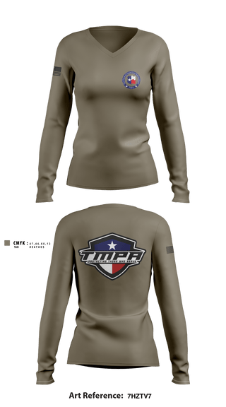 Women's Long Sleeve Vneck Shirt, , Police, Teamtime, Team time, sublimation, custom sports apparel, team uniforms, spirit wear, spiritwear, sports uniforms, custom shirts, team store, custom team store, fundraiser sports, apparel fundraiser