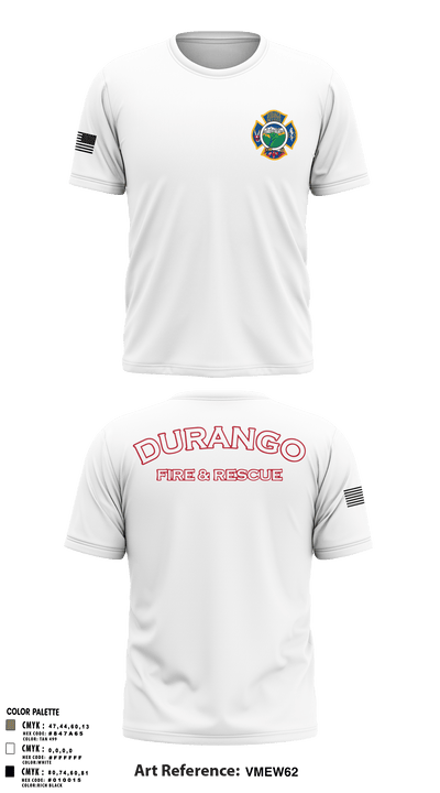 Durango Fire Protection District 71199400 Short Sleeve Performance Shirt - 2