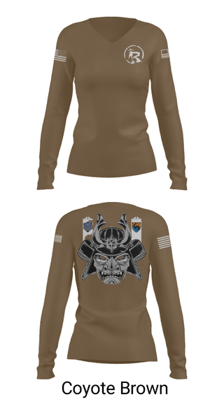 Women's Long Sleeve Vneck Shirt, , Army, Teamtime, Team time, sublimation, custom sports apparel, team uniforms, spirit wear, spiritwear, sports uniforms, custom shirts, team store, custom team store, fundraiser sports, apparel fundraiser