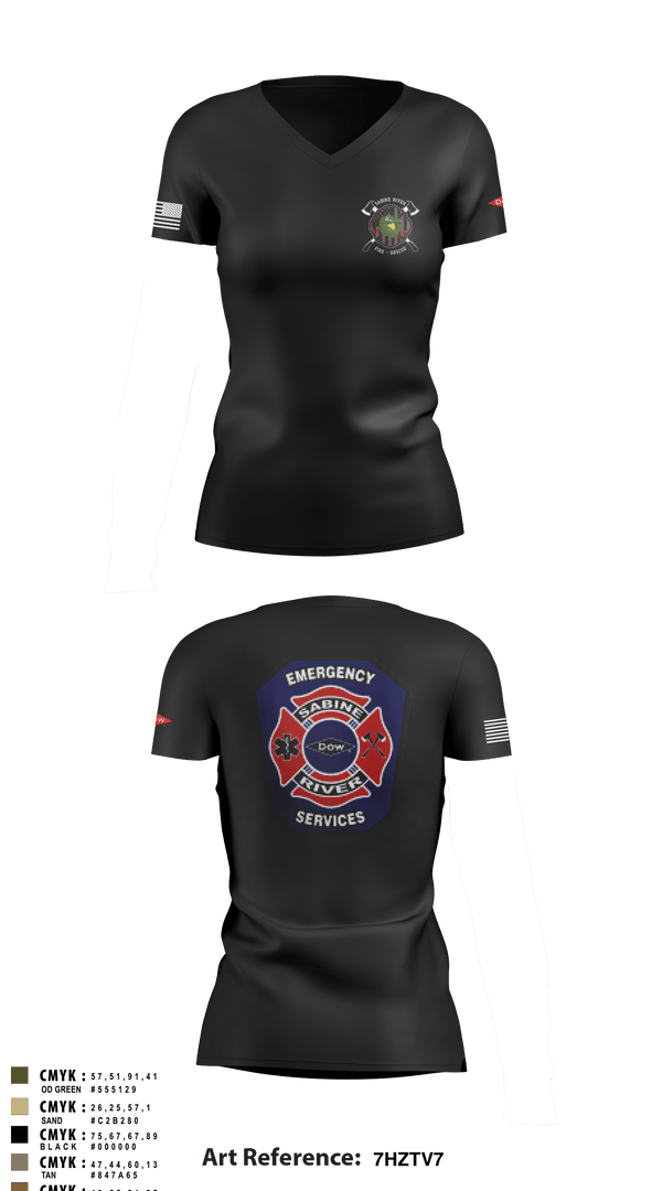 Women's Short Sleeve Vneck Shirt, , Fire Department, Teamtime, Team time, sublimation, custom sports apparel, team uniforms, spirit wear, spiritwear, sports uniforms, custom shirts, team store, custom team store, fundraiser sports, apparel fundraiser