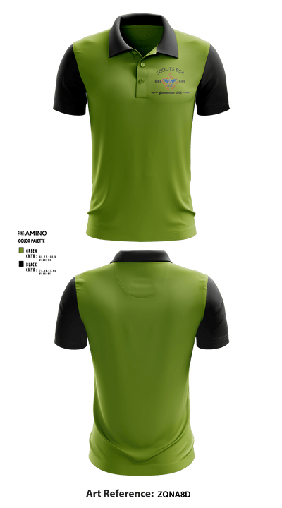 BSA Scouts 30546872 Short Sleeve Performance Polo - 1