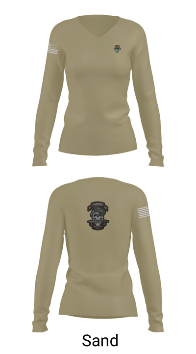 Rangers 76653179 Women's Long Sleeve V-neck Shirt - 42