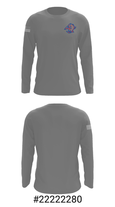 Republic Junior High School 61600725 Long Sleeve Performance Shirt - 13