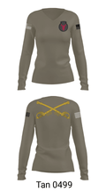 1-145th Armor 33702857 Women's Long Sleeve V-neck Shirt - 41