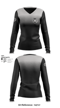 i2i 22593915 Women's Long Sleeve V-neck Shirt - 1