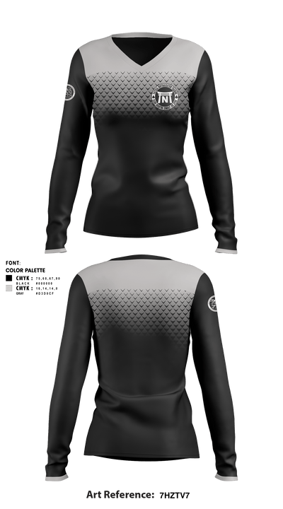 i2i 22593915 Women's Long Sleeve V-neck Shirt - 1