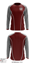 Healdsburg Senior High School Swimming 51370410 Long Sleeve Performance Shirt - 2
