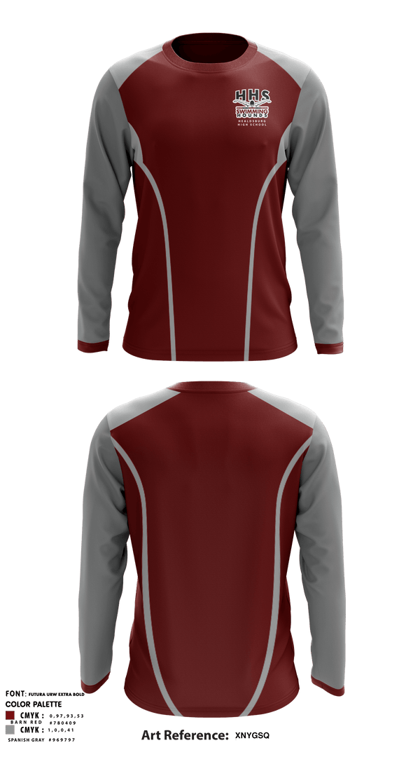Long Sleeve Performance Shirt, Healdsburg Senior High School Swimming, Swimming, Teamtime, Team time, sublimation, custom sports apparel, team uniforms, spirit wear, spiritwear, sports uniforms, custom shirts, team store, custom team store, fundraiser sports, apparel fundraiser