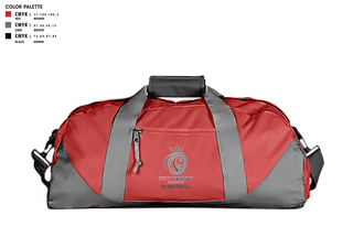 Duffle Bag, Katy Christian Academy Basketball, Men's Basketball, Teamtime, Team time, sublimation, custom sports apparel, team uniforms, spirit wear, spiritwear, sports uniforms, custom shirts, team store, custom team store, fundraiser sports, apparel fundraiser