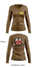 PBS Dustoff 80711922 Women's Long Sleeve V-neck Shirt - 4
