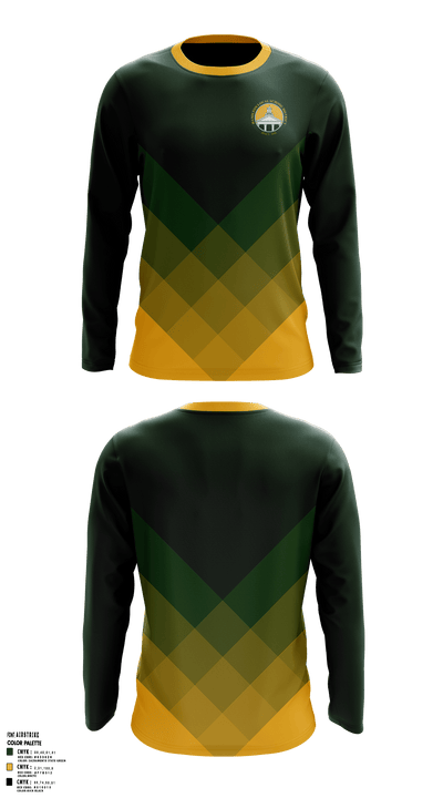 Hamilton Middle School 17050088 Long Sleeve Performance Shirt - 1