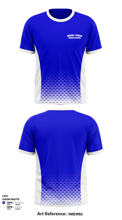 Wirth/Parks Middle School 65185303 Short Sleeve Performance Shirt - 1
