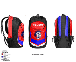 Gear Bag, Trojans, Men's Basketball, Teamtime, Team time, sublimation, custom sports apparel, team uniforms, spirit wear, spiritwear, sports uniforms, custom shirts, team store, custom team store, fundraiser sports, apparel fundraiser