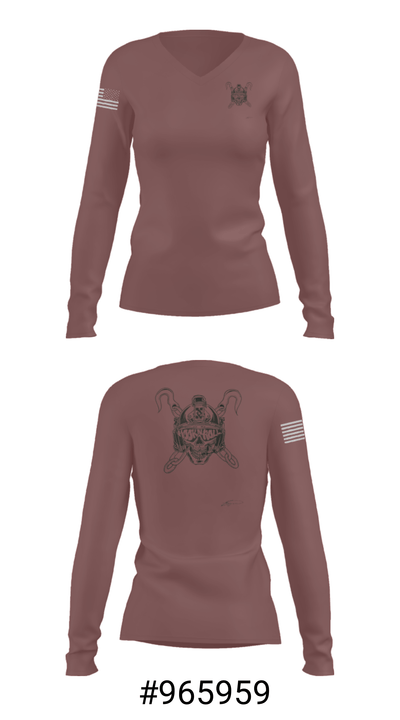 991ST Transportation Co 10551694 Women's Long Sleeve V-neck Shirt - 37