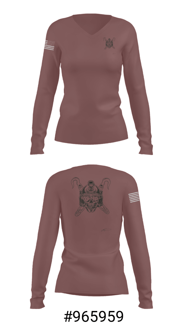 Women's Long Sleeve Vneck Shirt, , Army, Teamtime, Team time, sublimation, custom sports apparel, team uniforms, spirit wear, spiritwear, sports uniforms, custom shirts, team store, custom team store, fundraiser sports, apparel fundraiser