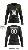 Temple City High School Volleyball 8349328 Women's Long Sleeve V-neck Shirt - 3