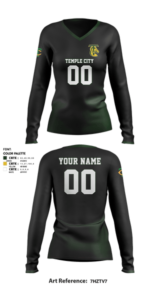 Women's Long Sleeve Vneck Shirt, Temple City High School Volleyball, Women's Volleyball, Teamtime, Team time, sublimation, custom sports apparel, team uniforms, spirit wear, spiritwear, sports uniforms, custom shirts, team store, custom team store, fundraiser sports, apparel fundraiser