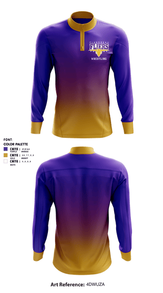 Quarter Zip Jacket, Flandreau High School Wrestling, Wrestling, Teamtime, Team time, sublimation, custom sports apparel, team uniforms, spirit wear, spiritwear, sports uniforms, custom shirts, team store, custom team store, fundraiser sports, apparel fundraiser