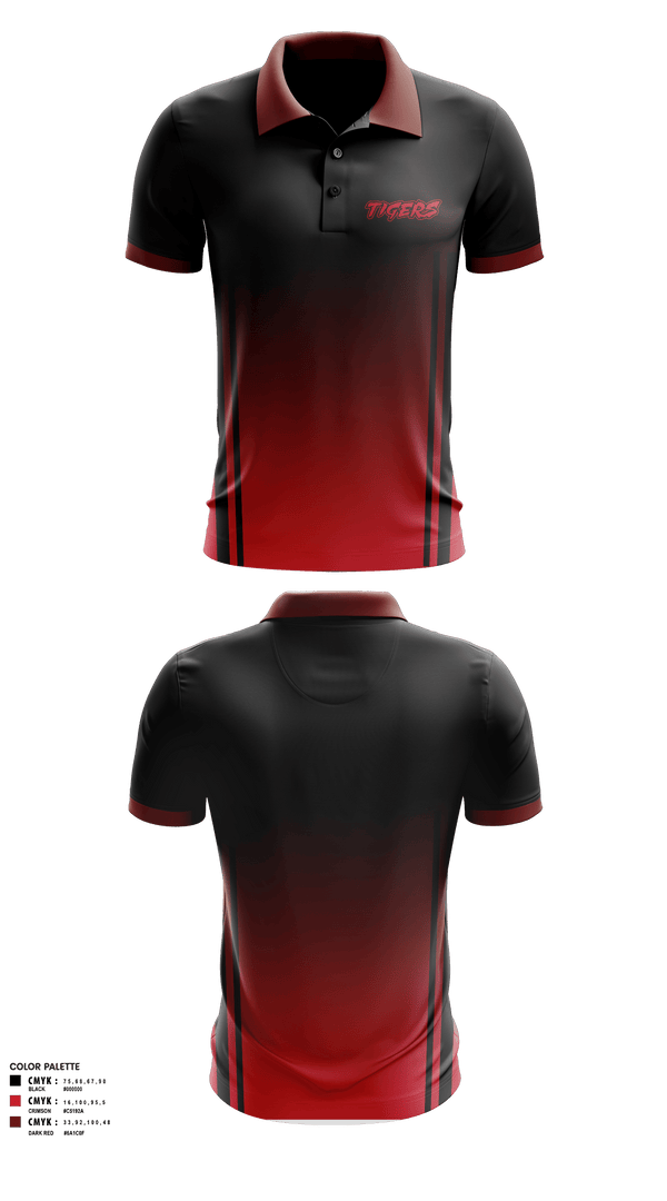 Short Sleeve Performance Polo, Tigers, Men's Basketball, Teamtime, Team time, sublimation, custom sports apparel, team uniforms, spirit wear, spiritwear, sports uniforms, custom shirts, team store, custom team store, fundraiser sports, apparel fundraiser