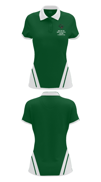 Worcester Central High School Basketball 98172206 Women's Short Sleeve Performance Polo  - 28