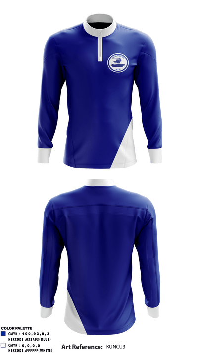 Nelson Island High School 24066832 Quarter Zip Jacket - 1