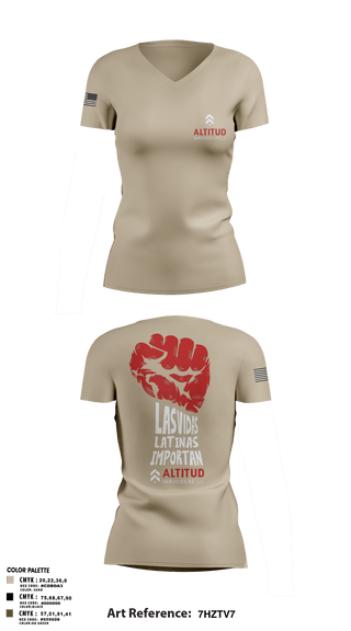 Women's Short Sleeve Vneck Shirt, Altitud Services, Army, Teamtime, Team time, sublimation, custom sports apparel, team uniforms, spirit wear, spiritwear, sports uniforms, custom shirts, team store, custom team store, fundraiser sports, apparel fundraiser