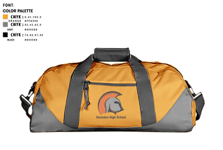 Duffle Bag, Gonzales High School Soccer, Men's Soccer, Teamtime, Team time, sublimation, custom sports apparel, team uniforms, spirit wear, spiritwear, sports uniforms, custom shirts, team store, custom team store, fundraiser sports, apparel fundraiser