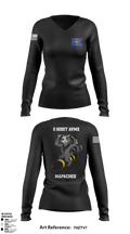 E 501st 1 AD, CAB AVMX 41273123 Women's Long Sleeve V-neck Shirt - 1