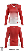 Westfall High School Volleyball 45965045 Women's Long Sleeve V-neck Shirt - 1