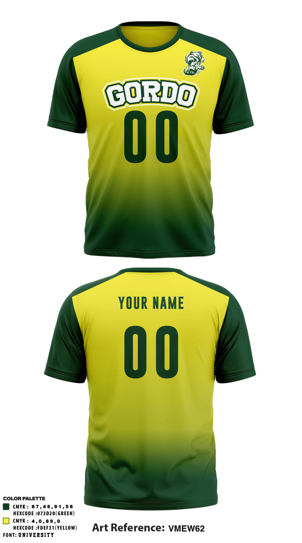Short Sleeve Performance Shirt, Gordo High School Volleyball, Men's Volleyball, Teamtime, Team time, sublimation, custom sports apparel, team uniforms, spirit wear, spiritwear, sports uniforms, custom shirts, team store, custom team store, fundraiser sports, apparel fundraiser