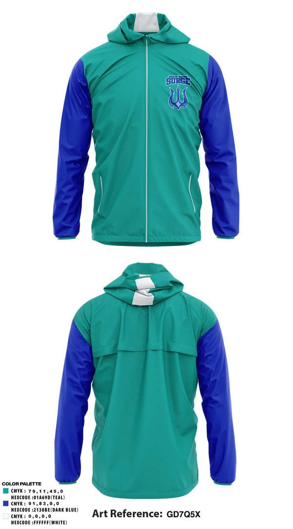 Windbreaker, South Haven Surge, Baseball, Teamtime, Team time, sublimation, custom sports apparel, team uniforms, spirit wear, spiritwear, sports uniforms, custom shirts, team store, custom team store, fundraiser sports, apparel fundraiser