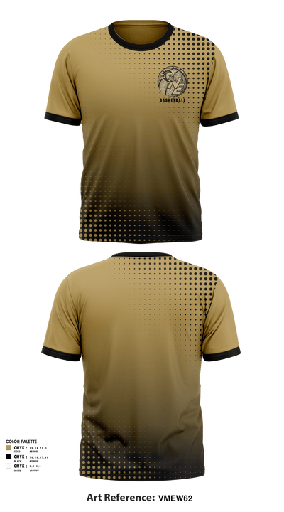 Northeast Metropolitan Regional Technical Vocational High School Basketball 39787016 Short Sleeve Performance Shirt - 3