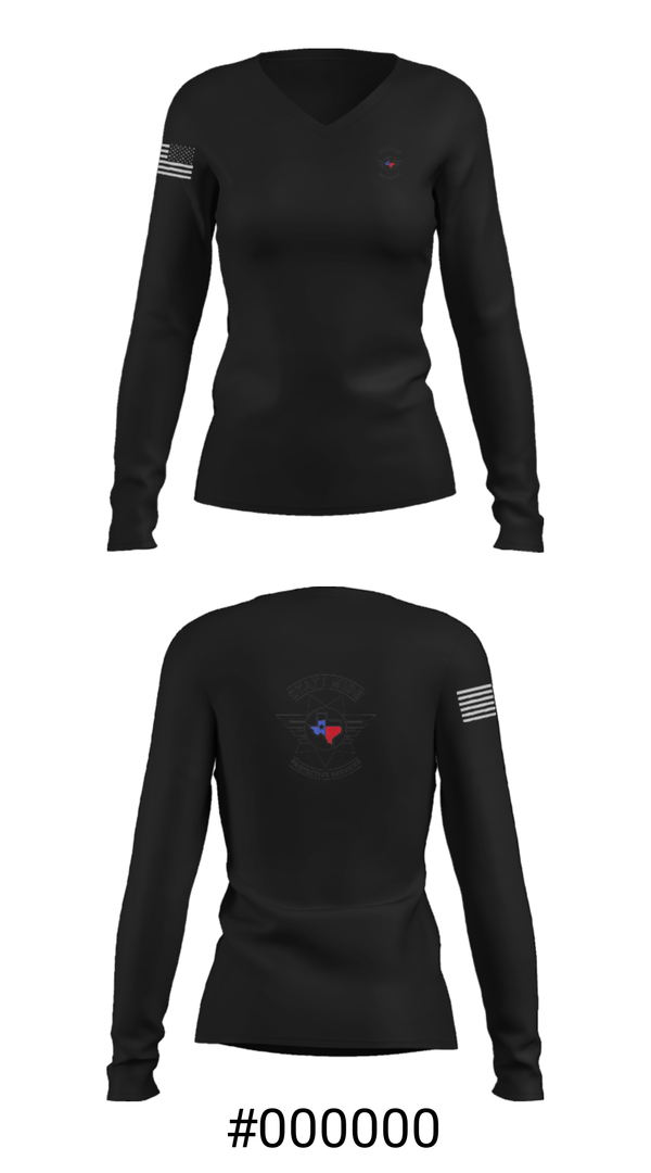 Women's Long Sleeve Vneck Shirt, , Police, Teamtime, Team time, sublimation, custom sports apparel, team uniforms, spirit wear, spiritwear, sports uniforms, custom shirts, team store, custom team store, fundraiser sports, apparel fundraiser